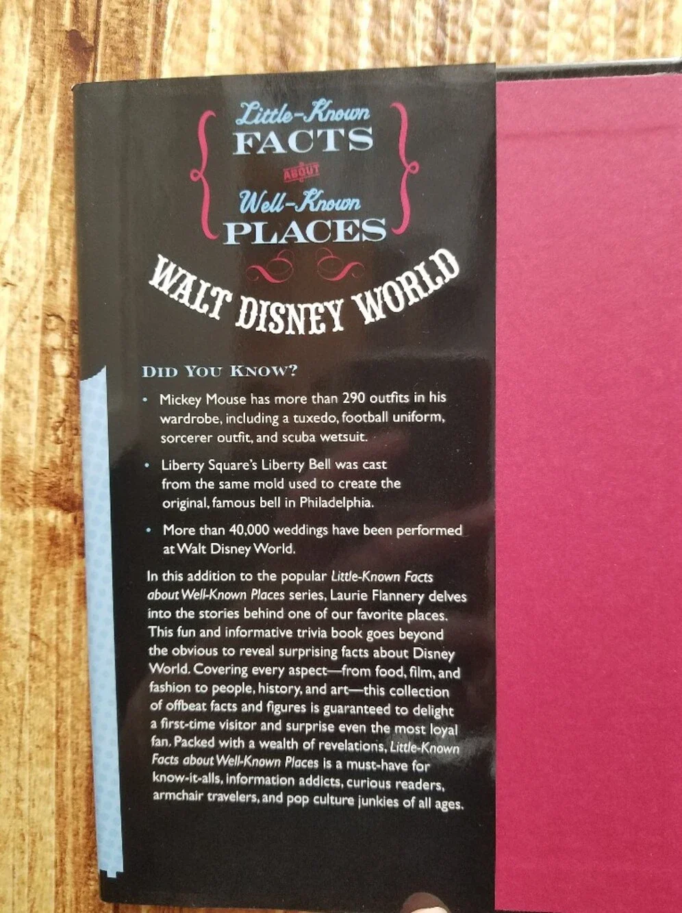 Walt Disney World Little Known Facts Trivia Hardcover Book Laurie Flannery Parks